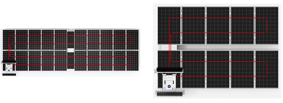 robot do czyszczenia paneli słonecznych dla przemysłu słonecznego na dachu