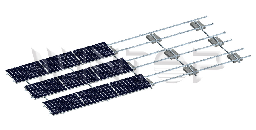 Konstrukcja do montażu balastowego na energię słoneczną