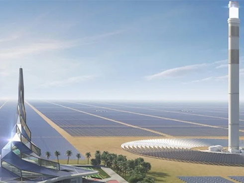W Dubaju ukończono budowę największej na świecie skoncentrowanej elektrowni słonecznej
        